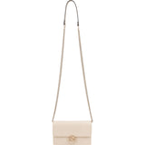 Gucci Grained Leather Interlocking GG Wallet On Chain Crossbody Bag