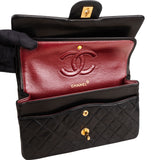 Chanel Quilted Lambskin 24K Gold Medium Double Flap Shoulder Bag