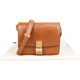 Celine Leather Seesaw Lock Small Classic Box Crossbody Bag