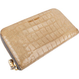 Miu Miu Croc-Embossed Leather Continental Zip Wallet
