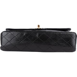 Chanel Quilted Lambskin 24K Gold Medium Double Flap Crossbody Bag