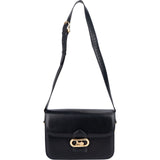 Celine Blue Boxcalf Carriage Triomphe Shoulder Bag