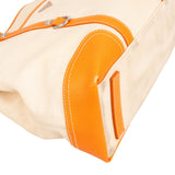[🔄️B20 / F38] Prada Canvas and Leather Tote Shoulder Bag - vintageandkickz