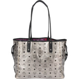 MCM Monogram Visetos Metallic Liz Reversible Shopper Shoulder Bag