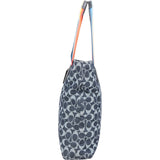 Coach Monogram Signature Denim Tote Rainbow Handle Shoulder Bag