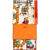 Hermès Joies d'Hiver Silk Carre 90 Scarf Tuch