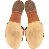 Christian Dior Multicolor Dior In Lights Leather Dway Slide Sandals (37)