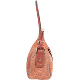 Gucci Monogram GG Suede Abbey D-Ring Pochette Shoulder Bag