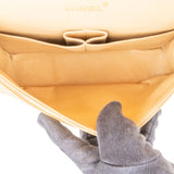 Chanel Quilted Lambskin 24K Gold Medium Double Flap Shoulder Bag