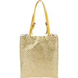 Prada Crystal Embellished Satin Small Tote Handbag