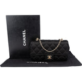 Chanel Quilted Satin Mini Rectangular Single Flap Crossbody Bag
