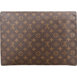 Louis Vuitton Monogram Canvas Porte Documents Laptop Clutch