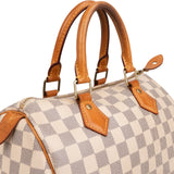 Louis Vuitton Monogram Damier Azur Canvas Speedy 25 Handbag