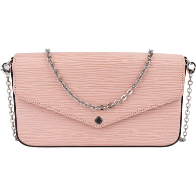 Louis Vuitton Pink Epi Leather Pochette Felicie Crossbody Bag