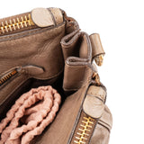 Miu Miu Vitello Lux Leather Bowler Handbag