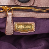 Miu Miu Vitello Lux Leather Satchel Handbag
