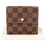 Louis Vuitton Monogram Damier Ebene Canvas Elise Wallet