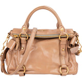 Miu Miu Vitello Lux Leather Bow Handbag