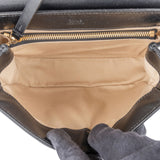 Chloé Black Leather and Suede C Crossbody Bag