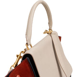 Céline Tricolor Suede Leather Trapeze Handbag