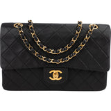 Chanel Quilted Lambskin 24K Gold Medium Double Flap Shoulder Bag