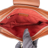 Salvatore Ferragamo Pebbled Leather Marella Satchel Shoulder Bag
