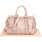 Miu Miu Vitello Lux Leather City Handbag