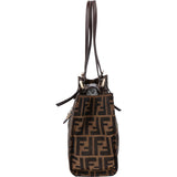 Fendi Monogram FF Zucca Canvas Small Tote Shoulder Bag