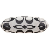 Coach Monogram Signature Black and Grey Shoulder Bag
