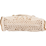 Stella McCartney Braided Wool Shaggy Falabella Fold Over Flap Crossbody Bag