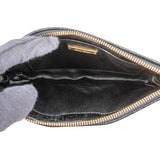 Miu Miu Black Matelassé Vitello Lux Leather Wristlet Clutch