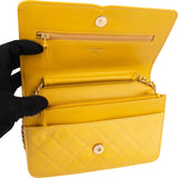 Chanel Caviar Leather CC Wallet On Chain Crossbody Bag