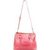 Prada Pink Vitello Lux Shine Leather Tote Handbag