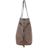 Louis Vuitton Monogram Damier Ebene Neverfull MM Shoulder Bag