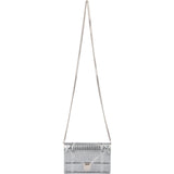 Christian Dior Metallic Patent Leather Diorama Flap Crossbody Bag