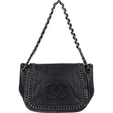 Chanel Calfskin CC Single Flap Shoulder Bag