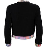 Chanel Multicolor Printed Silk Black Wool Lining Jacket (FR 36 / DE 34)