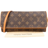 Louis Vuitton Monogram Canvas Pochette Twin Crossbody Bag