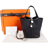 Hermès Taurillon Clemence Leather Caban Picotin Lock 22 Handbag