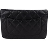 Chanel Quilted Caviar Leather Wallet On Chain Crossbody Bag - vintageandkickz