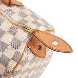 Louis Vuitton Monogram Damier Azur Speedy 30 Handbag
