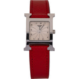 Hermès Silver Tone Heure H Women Watch HH1.210