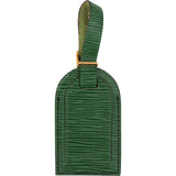 [🔄️B10 / F24] Louis Vuitton Green Epi Leather Luggage Tag - vintageandkickz