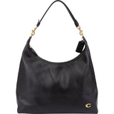 Coach Black Leather Big Cary Shoulder Bag