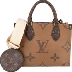 Louis Vuitton Monogram Reverse Canvas OnTheGo PM Handbag - vintageandkickz