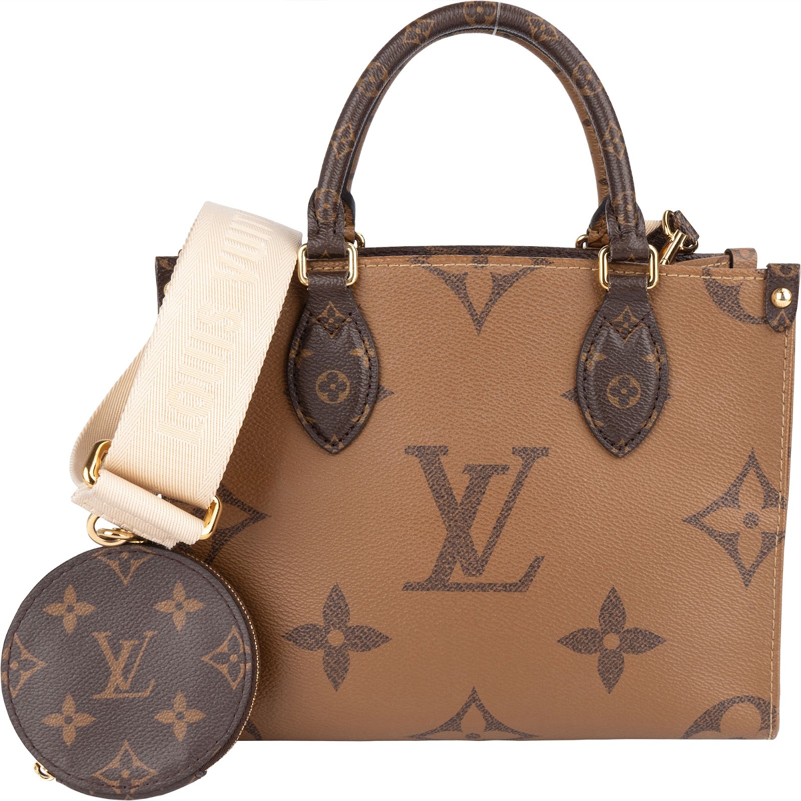 Louis Vuitton Monogram Reverse Canvas OnTheGo PM Handbag - vintageandkickz