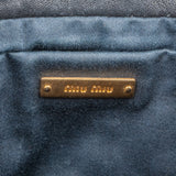 Miu Miu Black Matelassé Nappa Leather Clutch