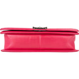 Chanel Pink Quilted Lambskin Large Boy Crossbody Bag
