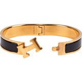 Hermès Gold Tone Clic H Bracelet