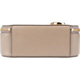 Chloé Taupe Leather C Vanity Mini Crossbody Bag